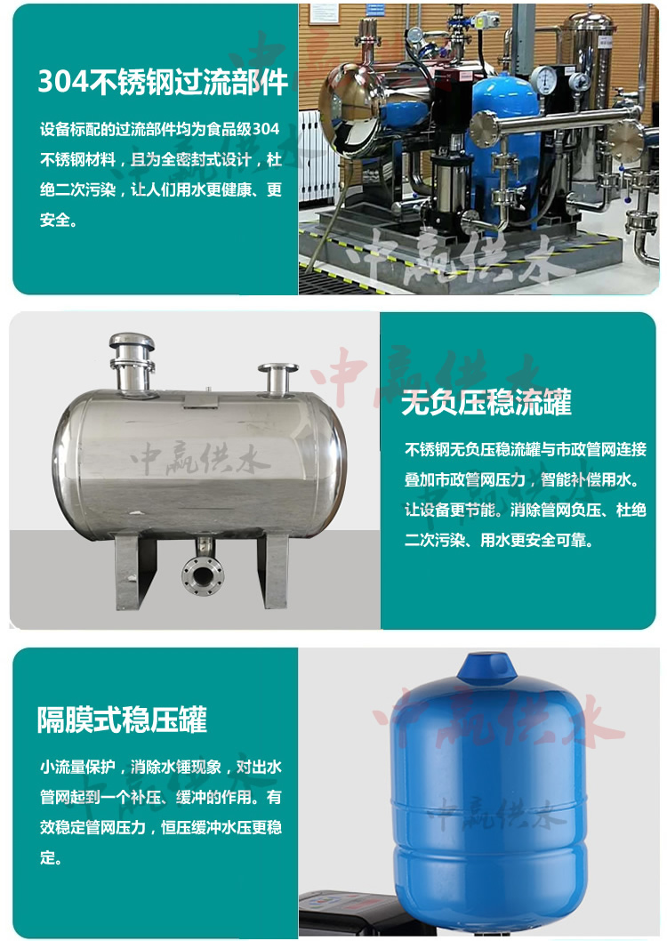 無負(fù)壓供水設(shè)備特點